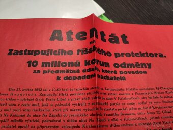 Protektorát - faksimile Atentát na R. Heydricha - 3