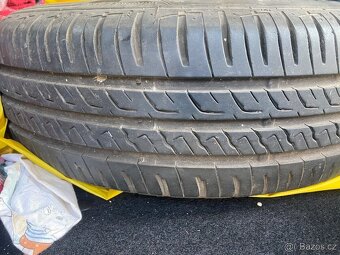 Plechové disky 15” 5x108 a letní pneu 195/65/R15 - 3