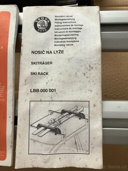 Prodám základní nosič + nosič na lyže - 3