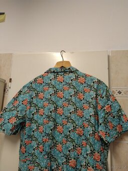 Handmade originál plátěné letní šaty velikost 52/54. - 3