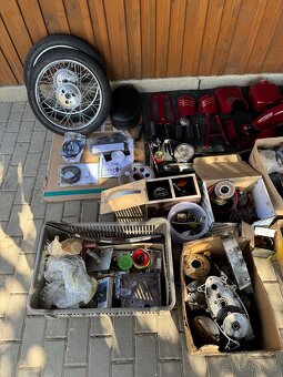 Jawa 555 díly komplet TOP, nove kola, vybrus, lakovani - 3