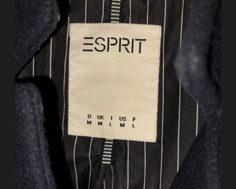 MODRÝ KABÁT.....ESPRIT...vel M - 3