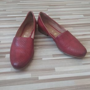 DÁMSKÉ MOKASÍNY | BORDÓ ČERVENÉ - 3