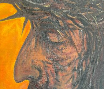 obraz olej na desce Ježíš Kristus velký obraz Krista - 3