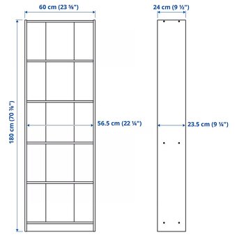 Ikea GERSBY knihovna bílá - 60x180cm - 3