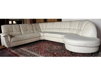 Rohová kožená sedací souprava, 3302 - 3