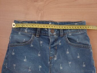 Riflové džínové v.134 kraťasy šortky bermudy C&A nové - 3