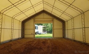 Plachtová hala 9,15m x 9,15m x 6,1m - Bílá - 3