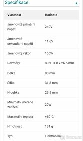 Trafa na světla 220/12 V - 3