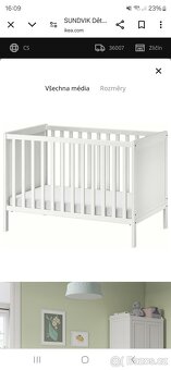 Postýlka ikea Sundvik - 3