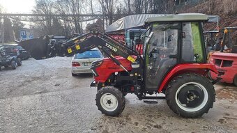 Predám Malotraktor 40hp 4x4 kabina + čelny nakladač - 3