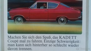 Opel Kadett B KIEMEN COUPE - prodám jakékoliv náhradní díly - 3