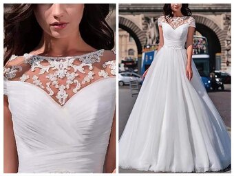 L-XL NOVÉ svatební šaty WONDERFUL - 3