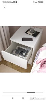 Komoda bílá malá Malm, zn. Ikea - 3