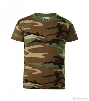 Triko dětské Malfini Camo - woodland - 3