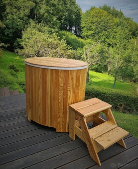 Ochlazovací káď k sauně – modřín, laminát, top kvalita - 3