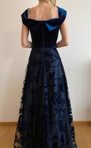 Dámské tmavě modré šaty vel. XS. - 3