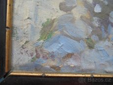 OBRAZ-OLEJ NA PLÁTNĚ-FRANTIŠEK ŠKRABÁNEK - 3