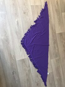 Fialové tričko+šátek, vel.38 - 3