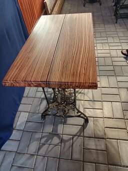 Dekorační stolek ze šicího stroje - 3