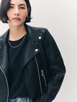 Kožená dívčí bunda Lindex - 3