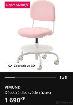 Dětská židle VIMUND - ikea - 3