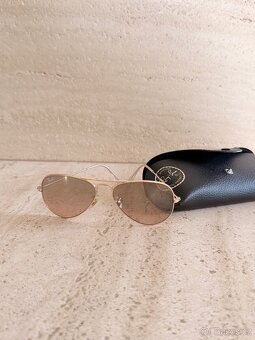 Sluneční brýle Ray-Ban Aviator (zlaté/hnědé) - 3