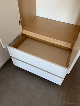 JYSK BILLUND šatní skříň, bílá / dub - 3