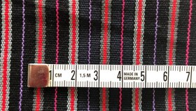 LEHÁTKOVINA , š. 45cm, černá úzké proužky - 3