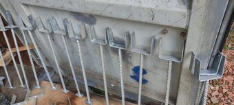 Železné sloupy 3m, Kotvy na pergoly - 3