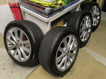 Alu kola Škoda Fabia III 5x100 r16 Originál,pneu7mm215/45/16 - 3