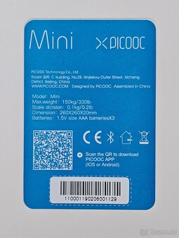 Picooc mini, osobní váha, Bluetooth, mobile app - 3