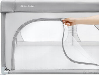 dětská ohrádka Moby System 200x140 cm šedá - 3