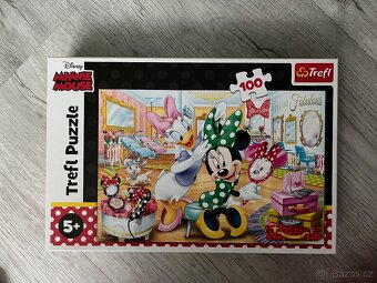 5x puzzle (tlapková patrola, minnie mouse, Máša a medvěd…) - 3