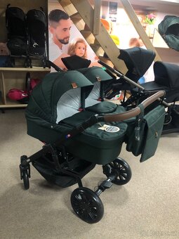 Kočárek pro dvojčata Dorjan twin,adaptér + autosedačky Cybex - 3