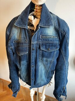 Džínová bunda caffé racer bobber vel. M - 3