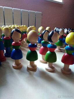 Dřevěné figurky - panáčci a panenky- NOVÉ - 3