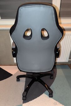 Jysk AGGESTRUP herní židle šedá/černá - 3