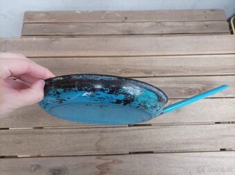 Smaltovaná modrá pánvička - 3