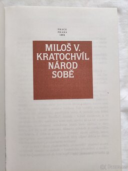 MILOŠ V. KRATOCHVÍL - NÁROD SOBĚ - 3