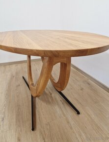 Nový stůl dub masiv 90x160 cm deska 3 cm - 3