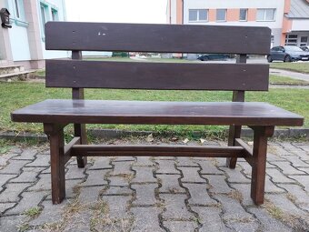 Dřevěná zahradní lavice - 3