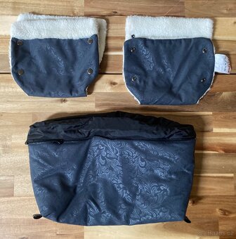 Emitex zimní fusak do kočárku beránek softshell - 3