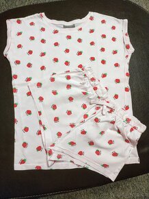 Dívčí letní pyžamo s kraťasy vel. 140 - 3