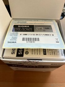 Objektiv Sigma Canon EF-M 56mm/F1.4 DC DN - 3