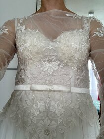 Nové svatební šaty s dlouhým rukávem - 3