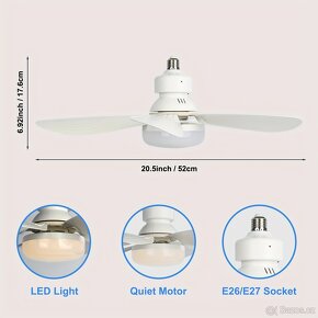 Osvětlení LED 40W s ventilátorem a dálkovým ovládáním - 3