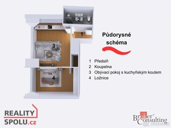Prodej, byty/2+kk, 47.7 m2, Heydukova 1220/16, Libeň, 18000 - 3