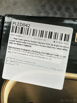 Tesla model 3 HL - zadní led pásek osvětlení kufru - 3