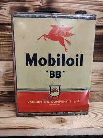 Plechovka od oleje mobiloil - 3